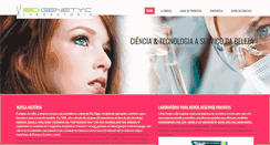 Desktop Screenshot of biogenetyc.com.br